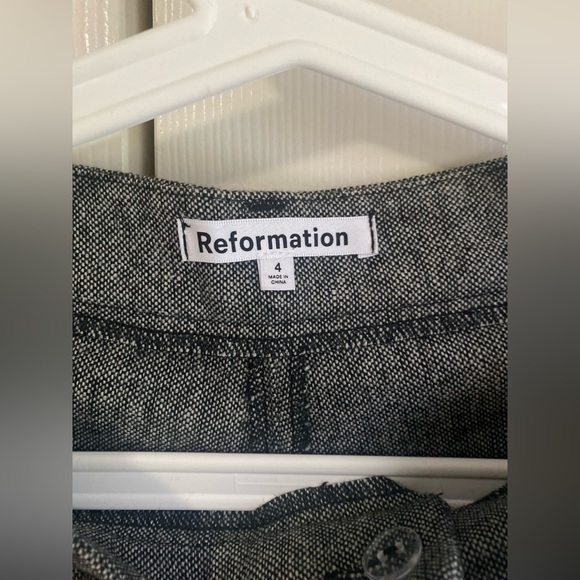 New Reformation Mason Wide-Leg Wool Pants size 4 - Picture 6 of 10